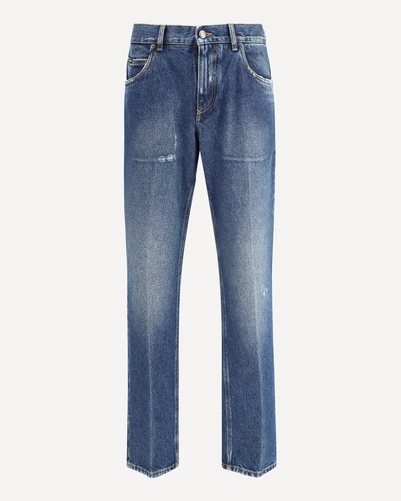 Dolce & Gabbana Straight Jeans Male Blue