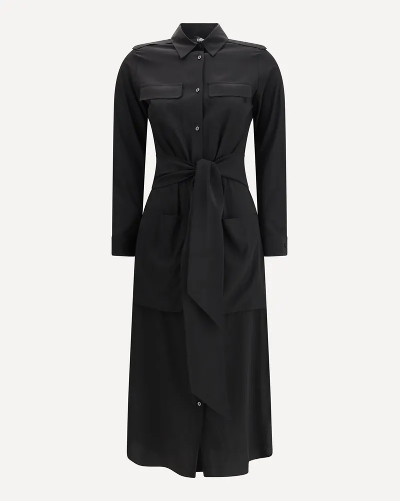 Ella Silk Dress Female Black