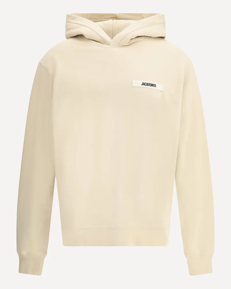 Jacquemus Hooded Sweatshirt Male Beige