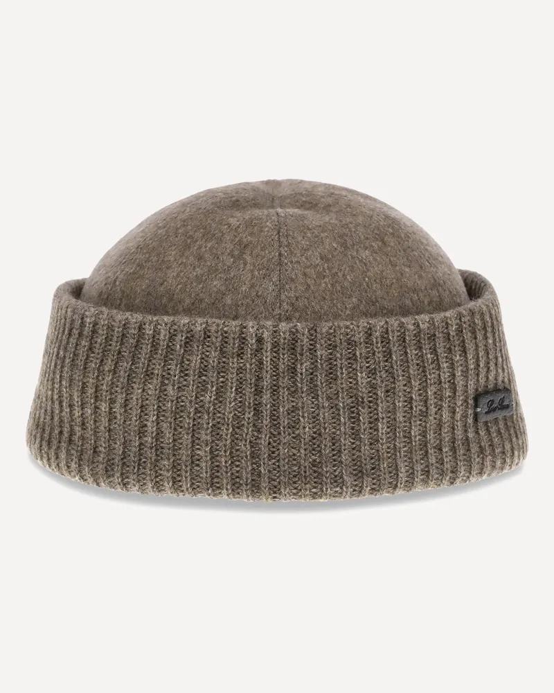 Loro Piana Cash Storm Beanie Hat Male Brown