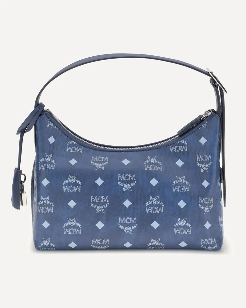 MCM Aren Hobo Shoulder Bag Female Blue