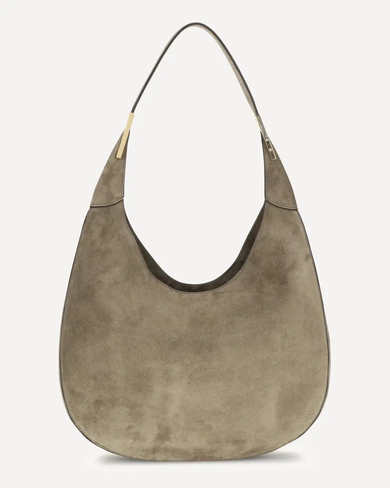 SAVETTE Florence Hobo Shoulder Bag Female Beige