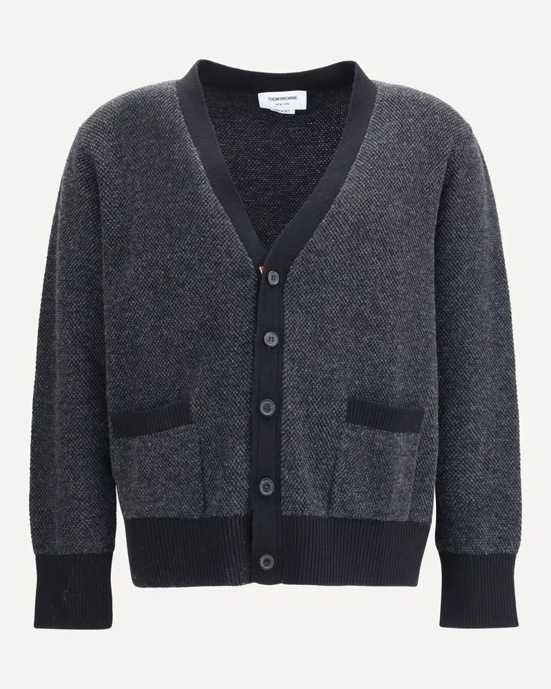Thom Browne Wool Cardigan Male Black