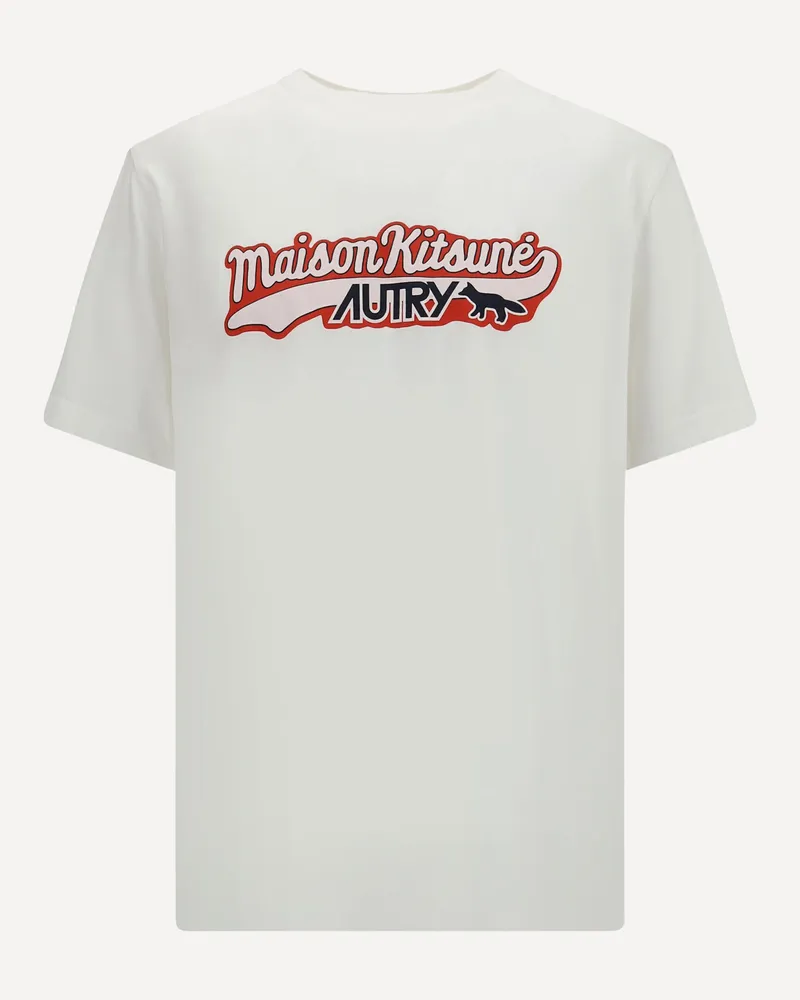 AUTRY Cotton T-Shirt by Autry X Maison Kitsuné Male White