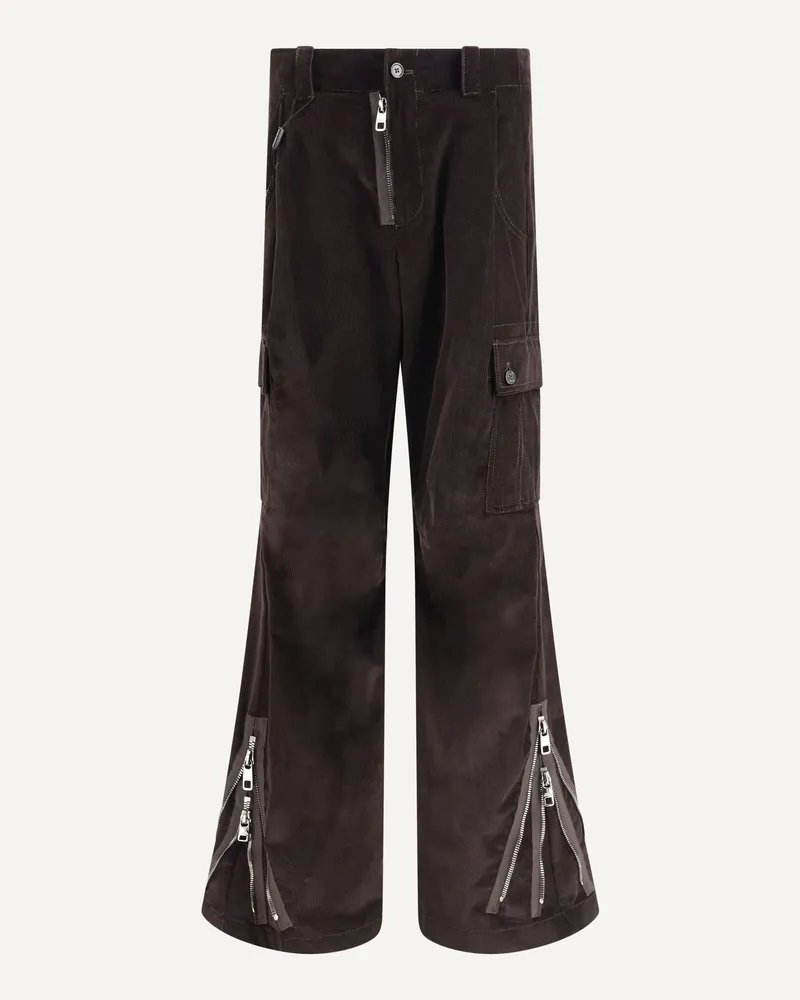 Dolce & Gabbana Corduroy cargo Pants Male Brown