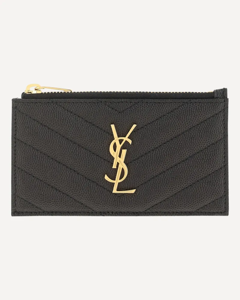 Saint Laurent Card Holder Female Black