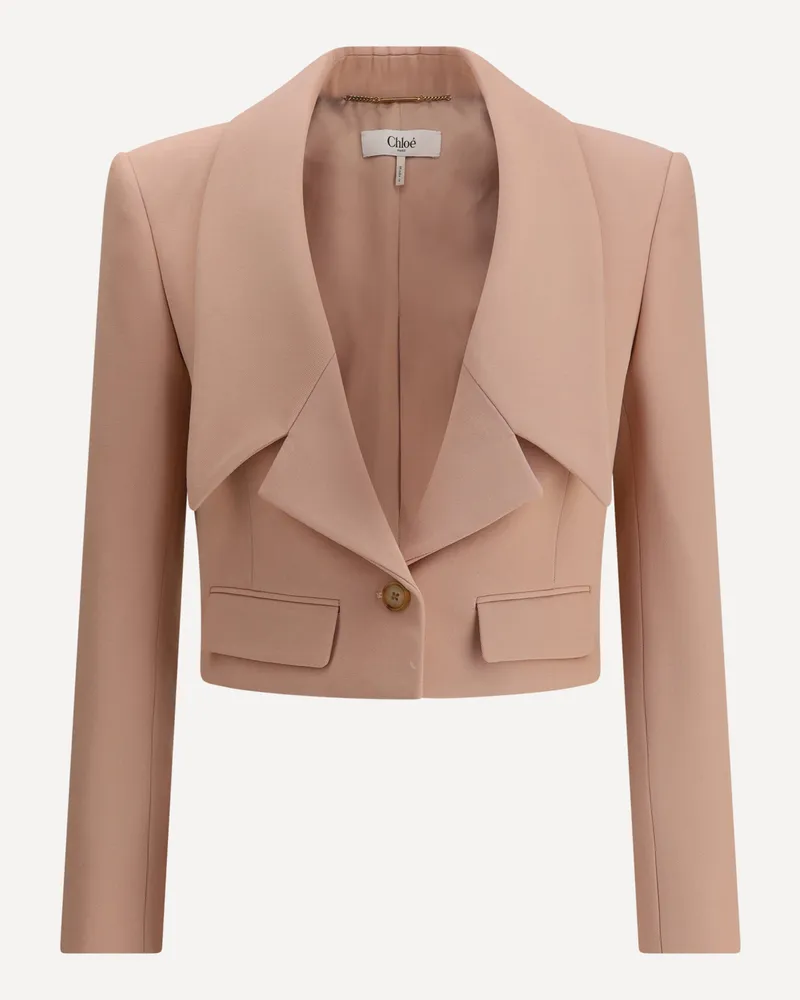 Chloé Cropped Blazer Female Pink