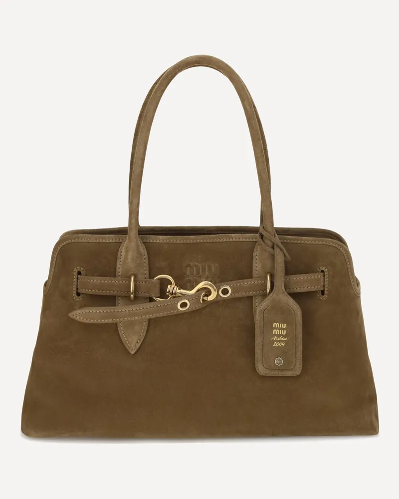Miu Miu Aventure Shoulder Bag Female Brown