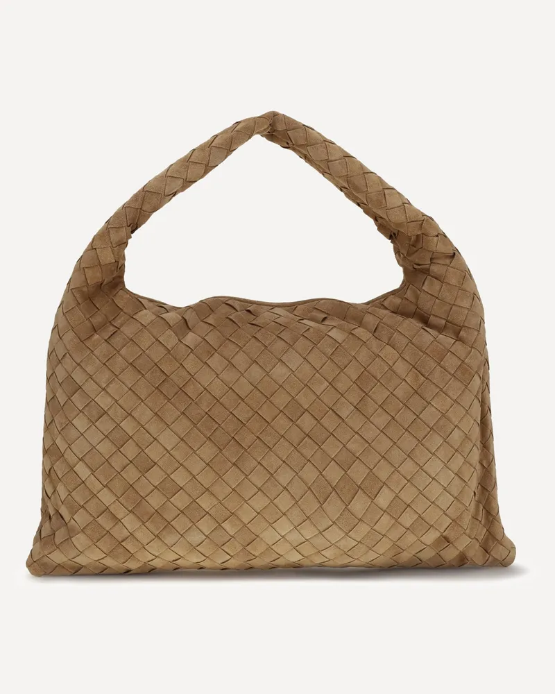 Bottega Veneta Small leather Hop Shoulder Bag Female Beige