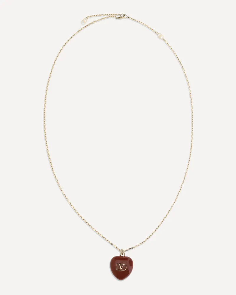 Valentino Garavani Coeur Royal Necklace Female Red