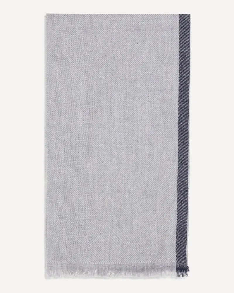 Brunello Cucinelli Cashmere Scarf Male Grey