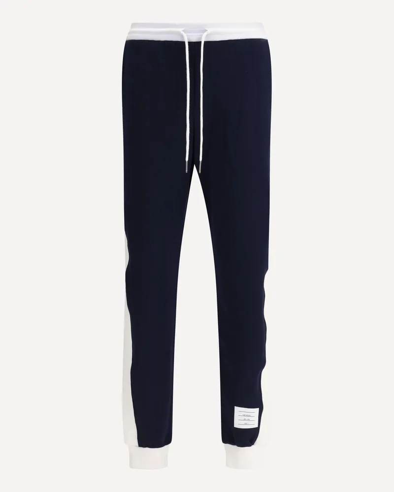 Thom Browne Horizontal Banded Sweatpants Male Blue