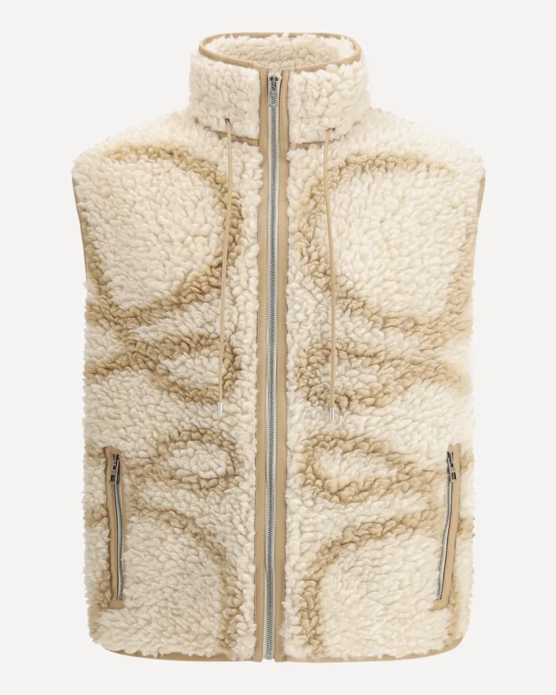 Loewe Jacquard fleece Gilet Male Cream