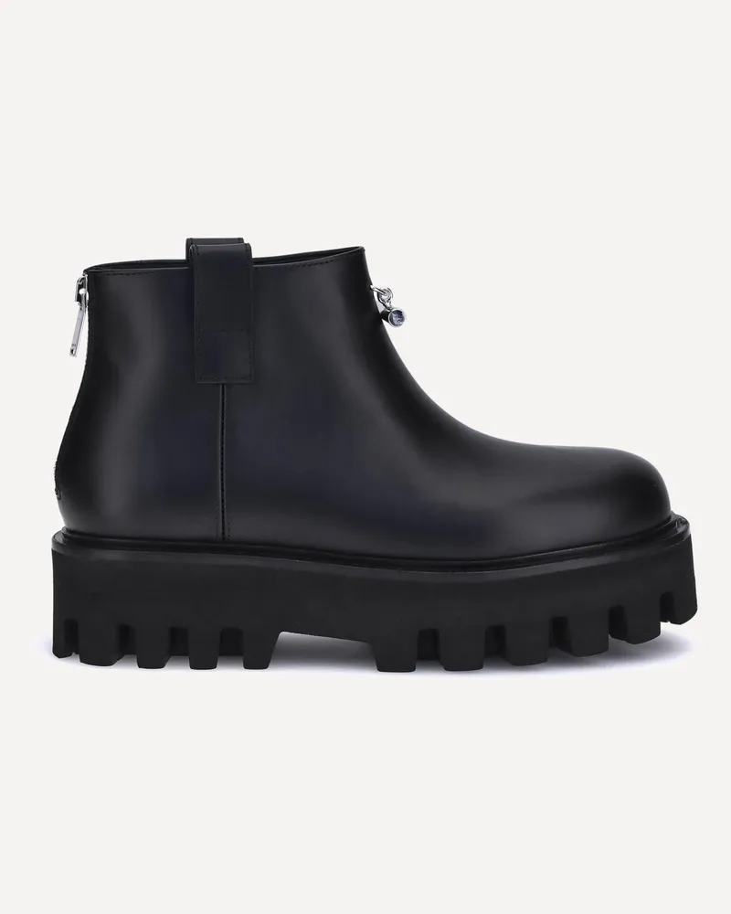 Alexander McQueen Platform Ankle Boots Female Black