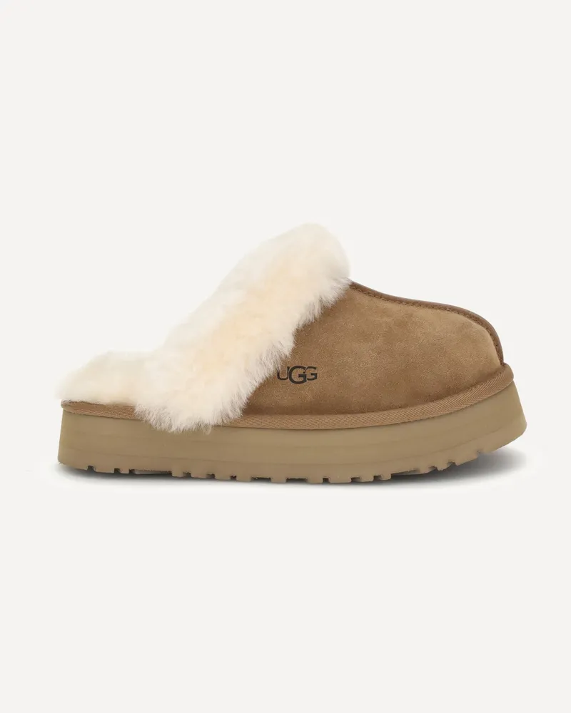 UGG Disquette Slides Female Beige