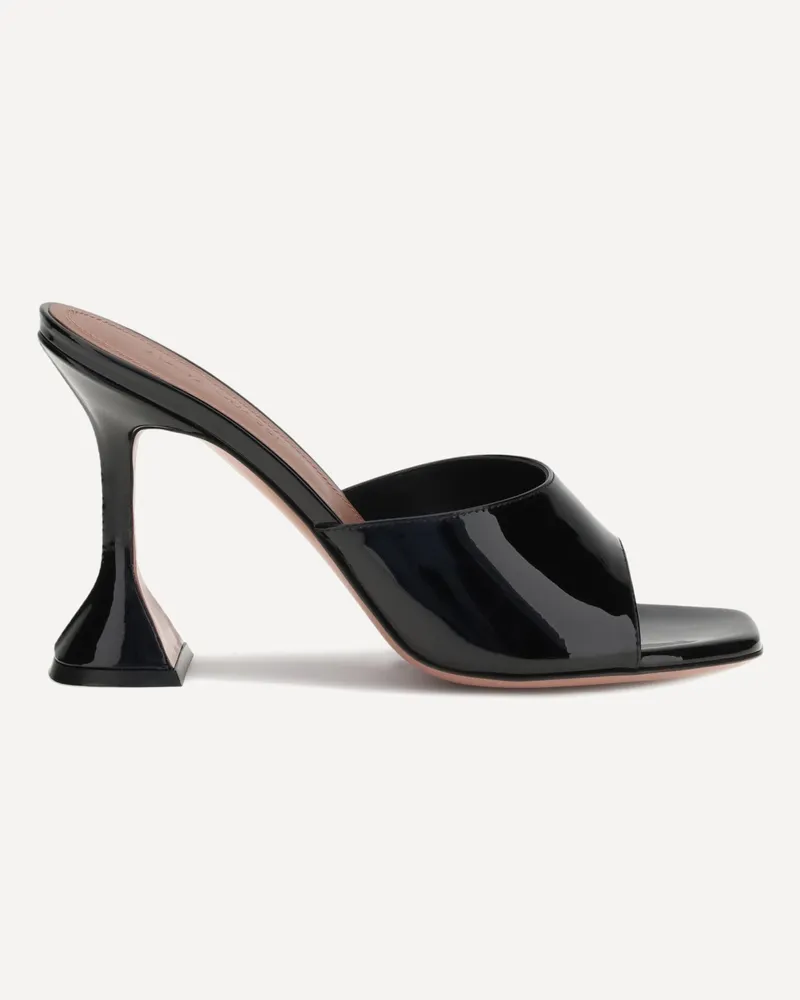 Amina Muaddi Patent-leather Lupita Sandals Female Black