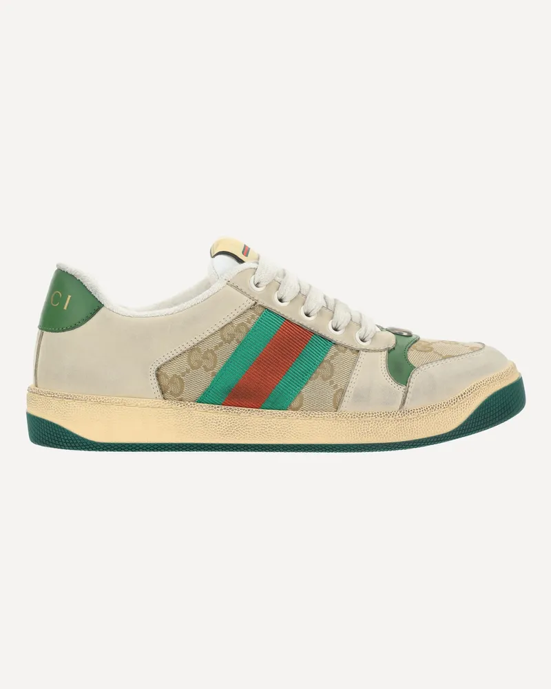 Gucci Leather Sneakers Female Multicolour