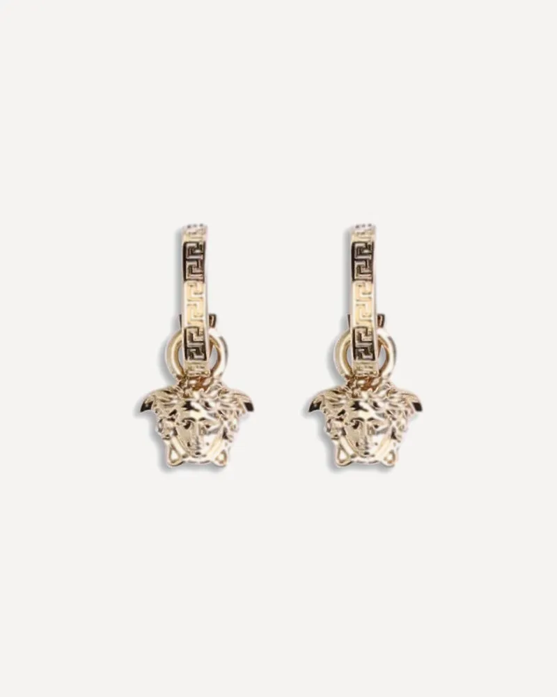 Versace Medusa pendant Earrings Female Gold