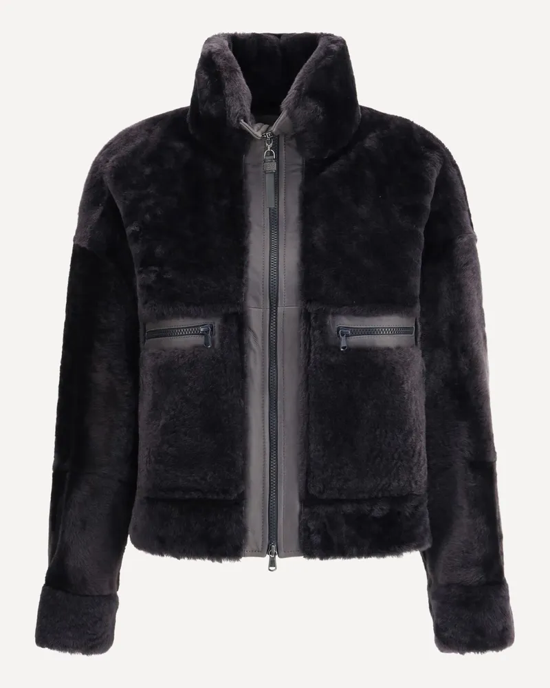Brunello Cucinelli Fur Jacket Female Black