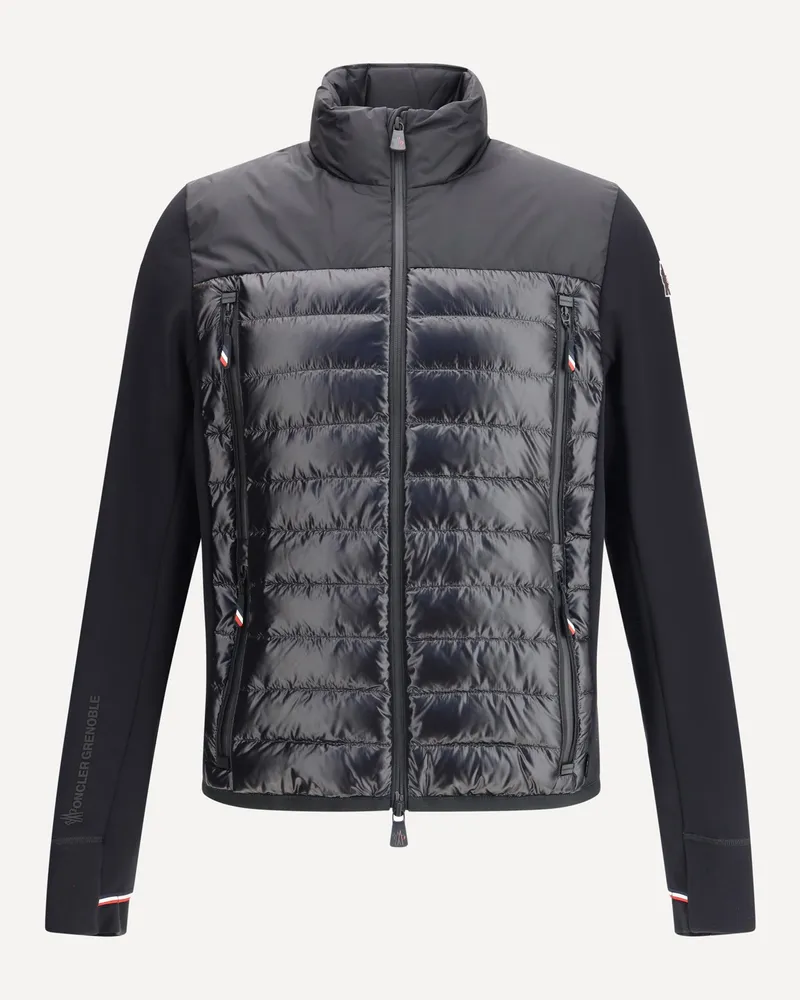 Moncler Padded Polartec zip-up Jacket Male Black