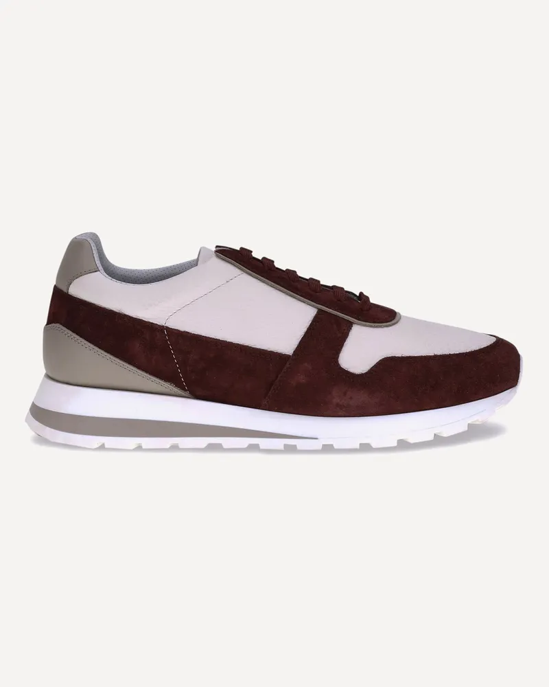 Brunello Cucinelli Leather Sneakers Male Multicolour