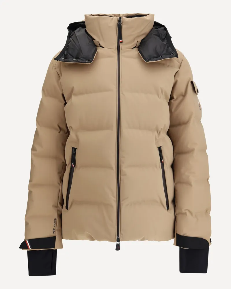 Moncler Montgetech Ski Down Jacket with Hood Male Beige