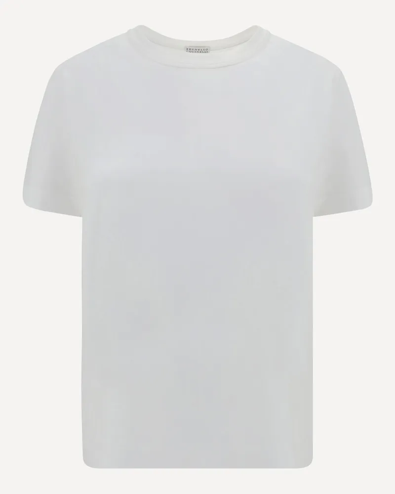 Brunello Cucinelli Monochrome T-Shirt Female White