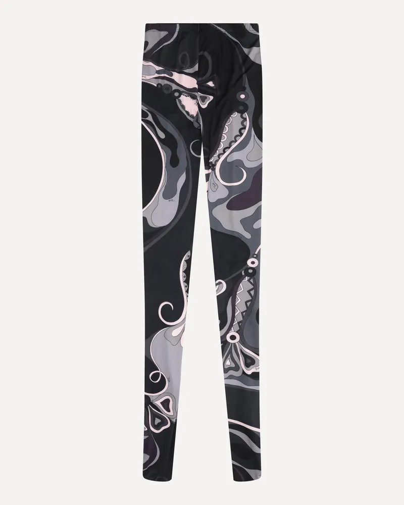 Emilio Pucci Sheer Tights with Abstract Print Female Multicolour