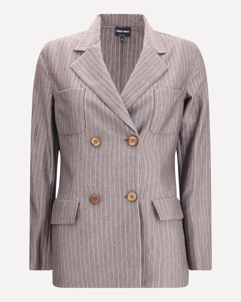 Giorgio Armani Double-breasted Blazer Female Brown