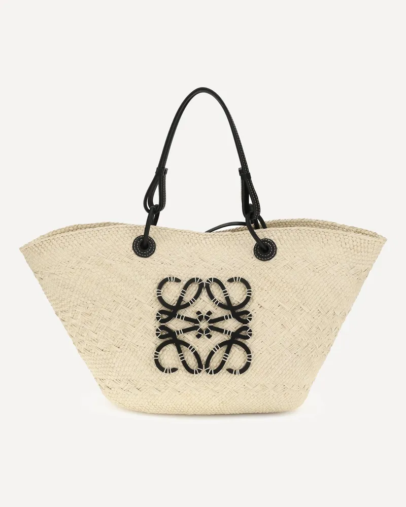Loewe Anagram Basket Shoulder Bag Female Beige
