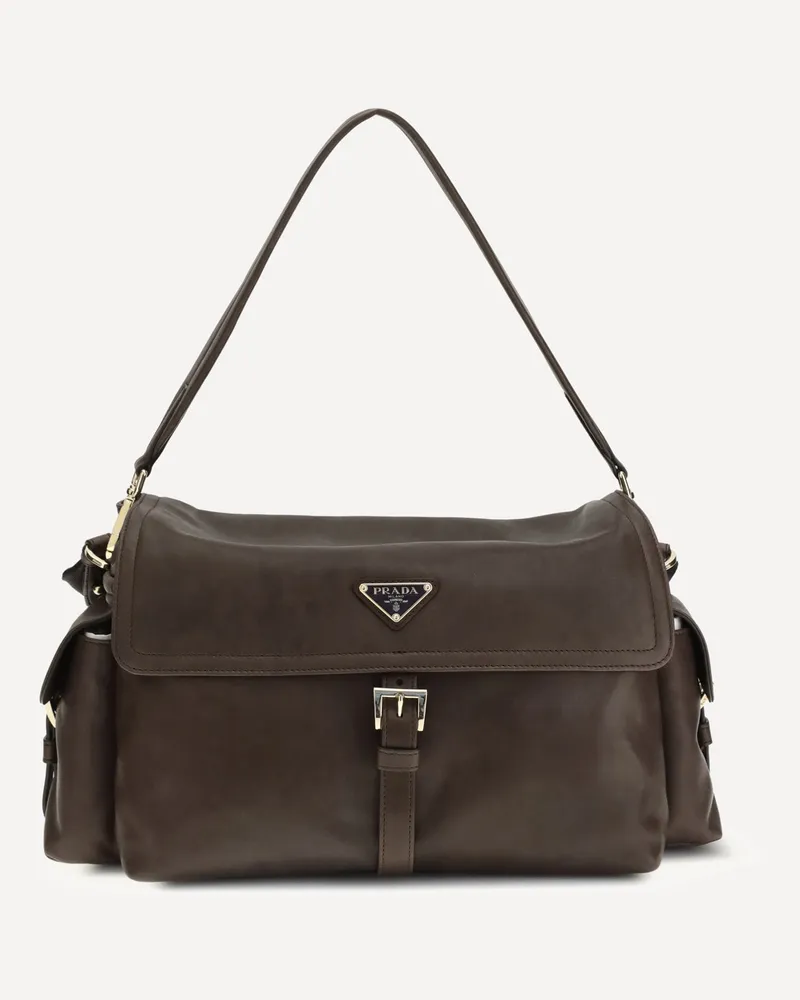 Prada Explore large Shoulder Bag Female Brown