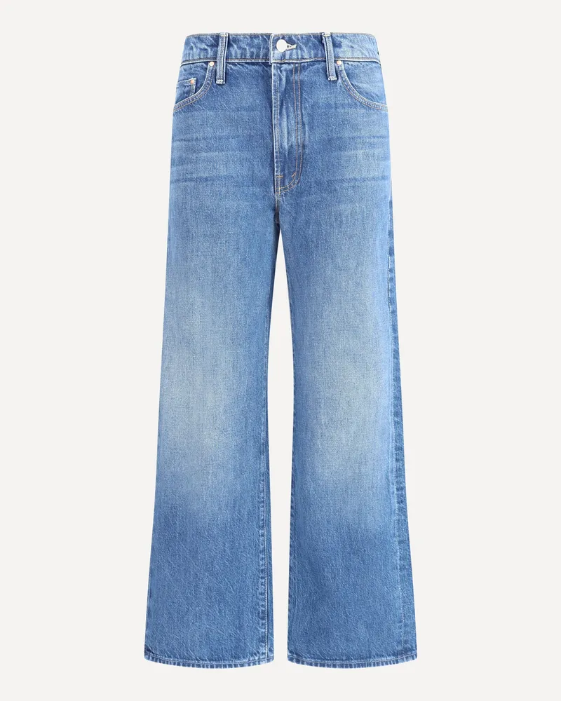 Mother Dodger cropped Jeans Female Blue