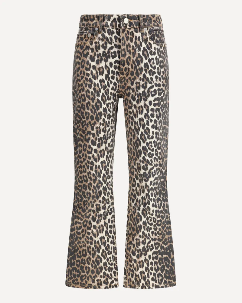 Ganni Animal print Pants Female Multicolour