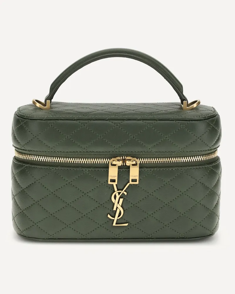 Saint Laurent Vanity Gaby leather Handbag Female Green