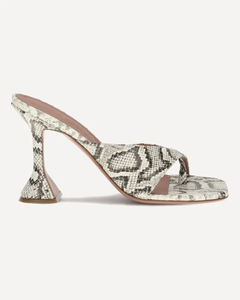 Amina Muaddi Python-patterned Shiona Sandals Female Multicolour