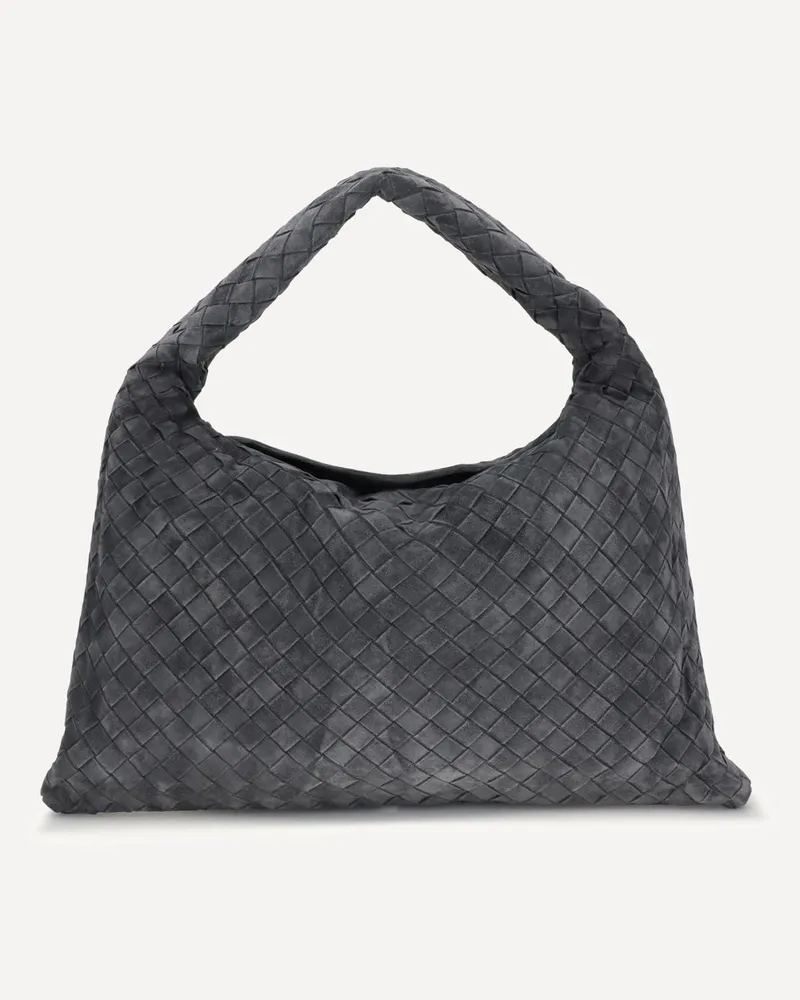 Bottega Veneta Leather Hop Shoulder Bag Female Grey