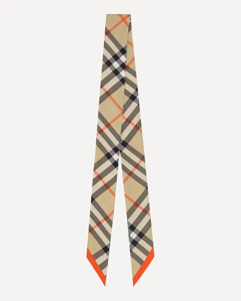 Burberry Check Scarf Female Beige