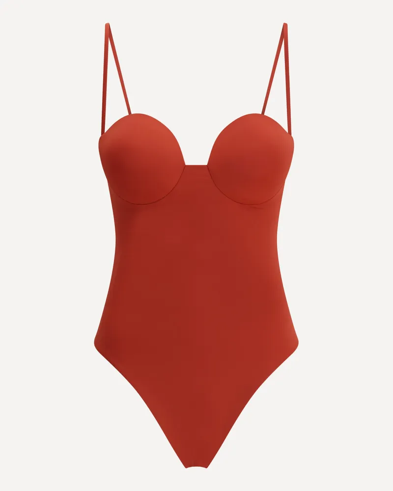 Magda Butrym One Piece Swimsuit Female Orange
