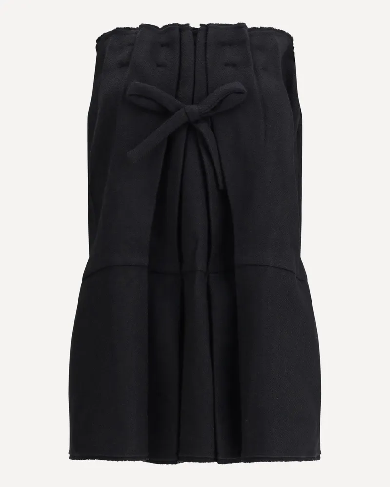 Prada Black strapless Dress with a bow Female Black