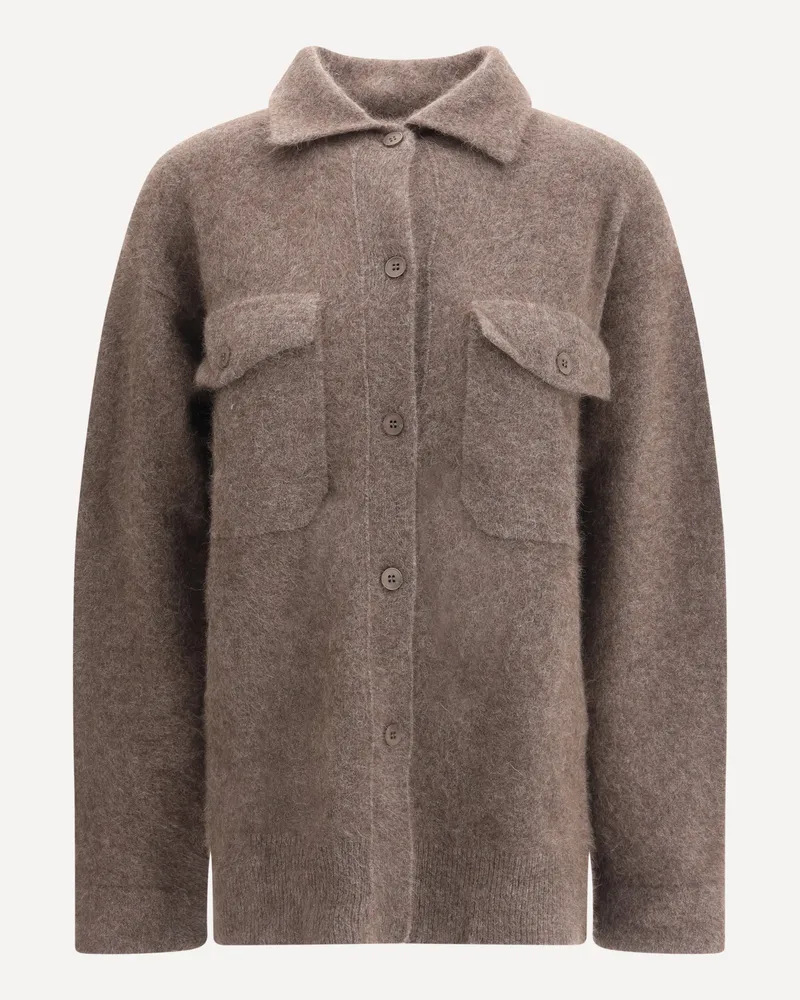 P.A.R.O.S.H. P. A.R. O H. Cardigan with classic collar Female Brown