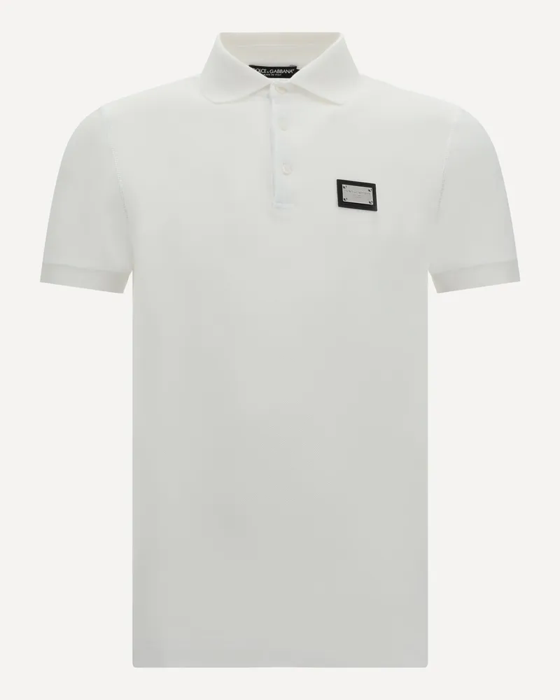 Dolce & Gabbana Polo Shirt Male White