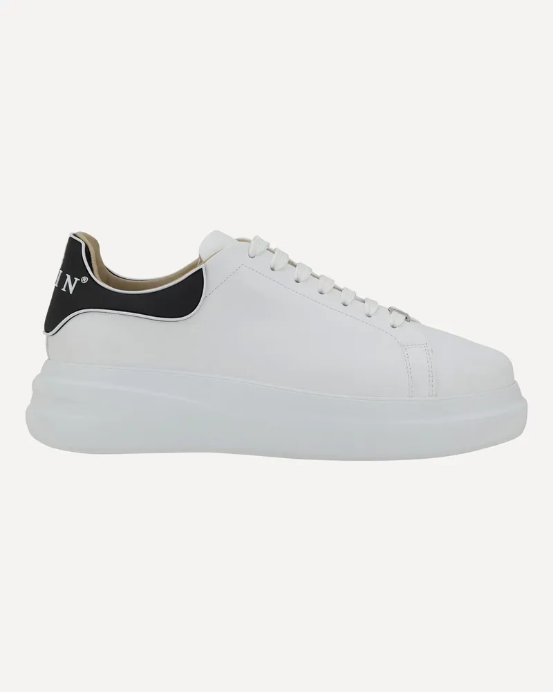 Philipp Plein Leather Sneakers Male White