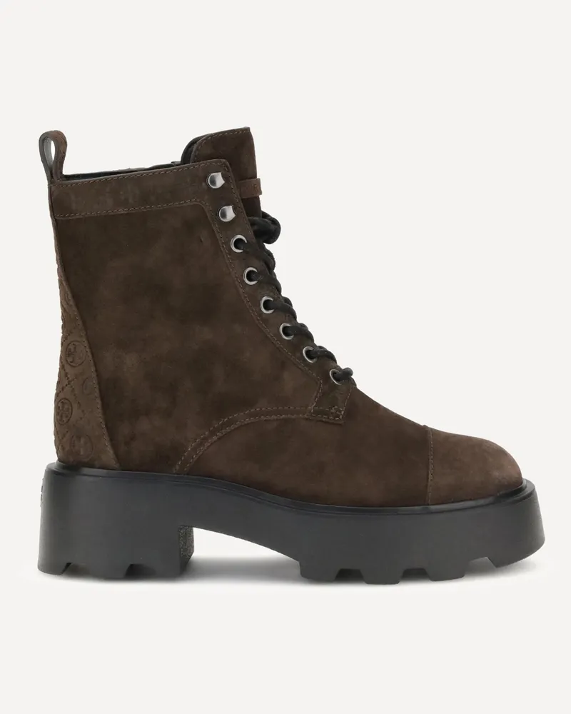 Tory Burch T Ankle Boots with grooved lug sole Female Brown