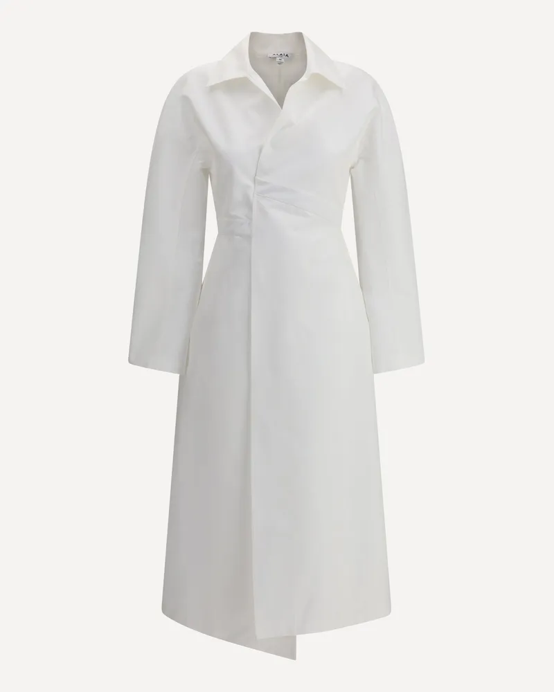 Alaïa Wrap-style midi Dress Female White
