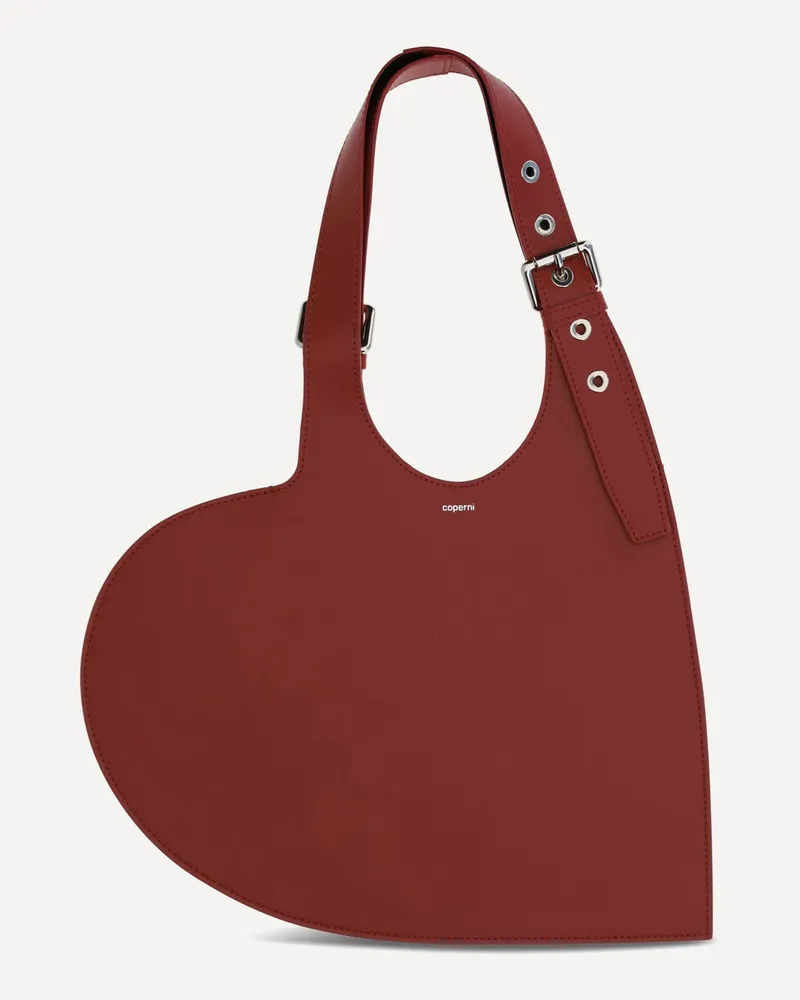 COPERNI Belt Heart Shoulder Bag Female Bordeaux