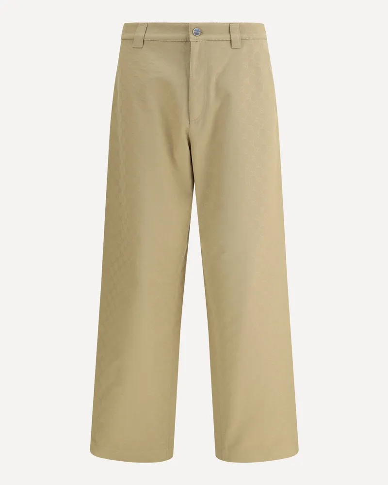 Gucci Cotton Pants Male Beige