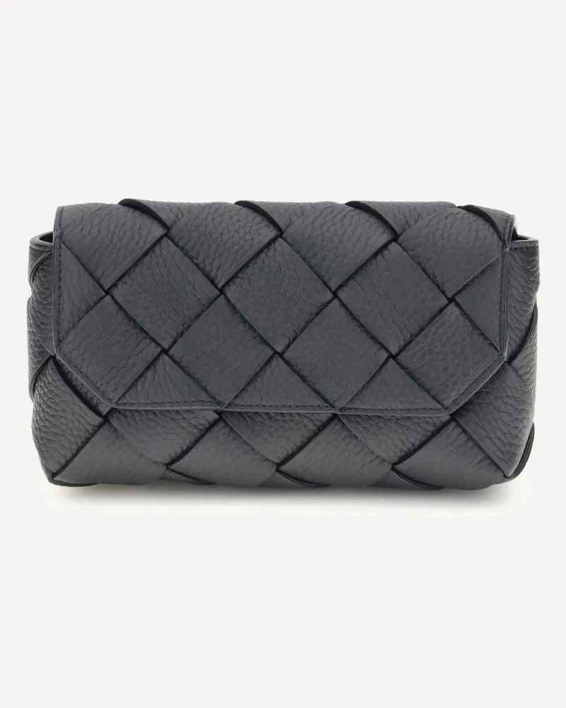 Bottega Veneta Iconic intreccio Fanny Pack Male Black
