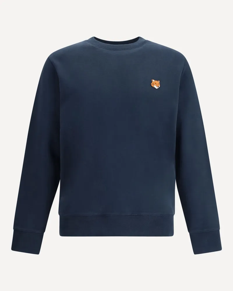 Kitsuné Fox Head Regular Sweatshirt Male Blue