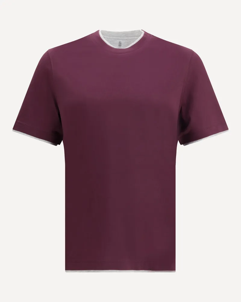 Brunello Cucinelli T-Shirt Male Purple