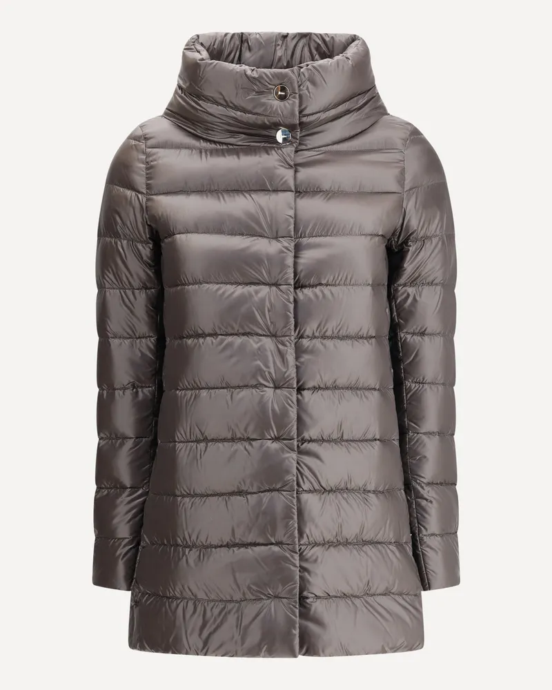 Herno Midi Down Jacket Female Grey